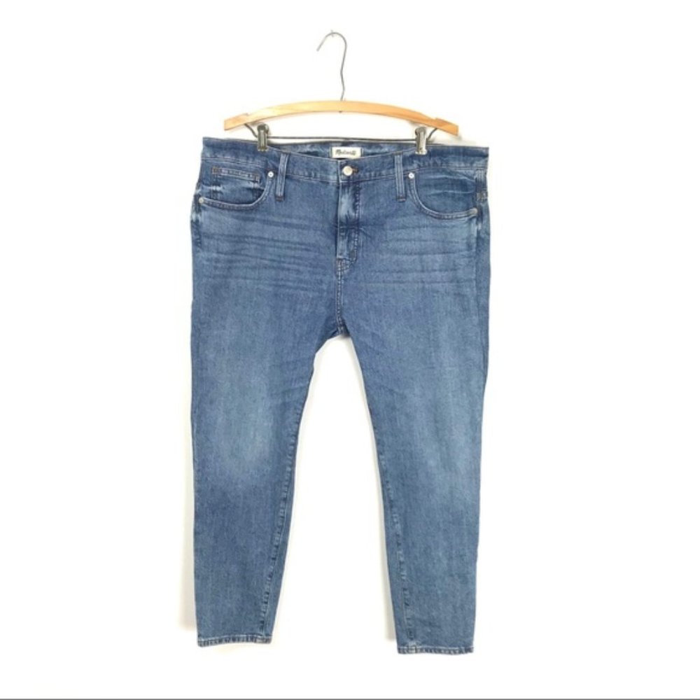 Madewell Women 34 Petite 9" Mid-Rise Skinny Jeans Comfort Stretch Eco Edition B6